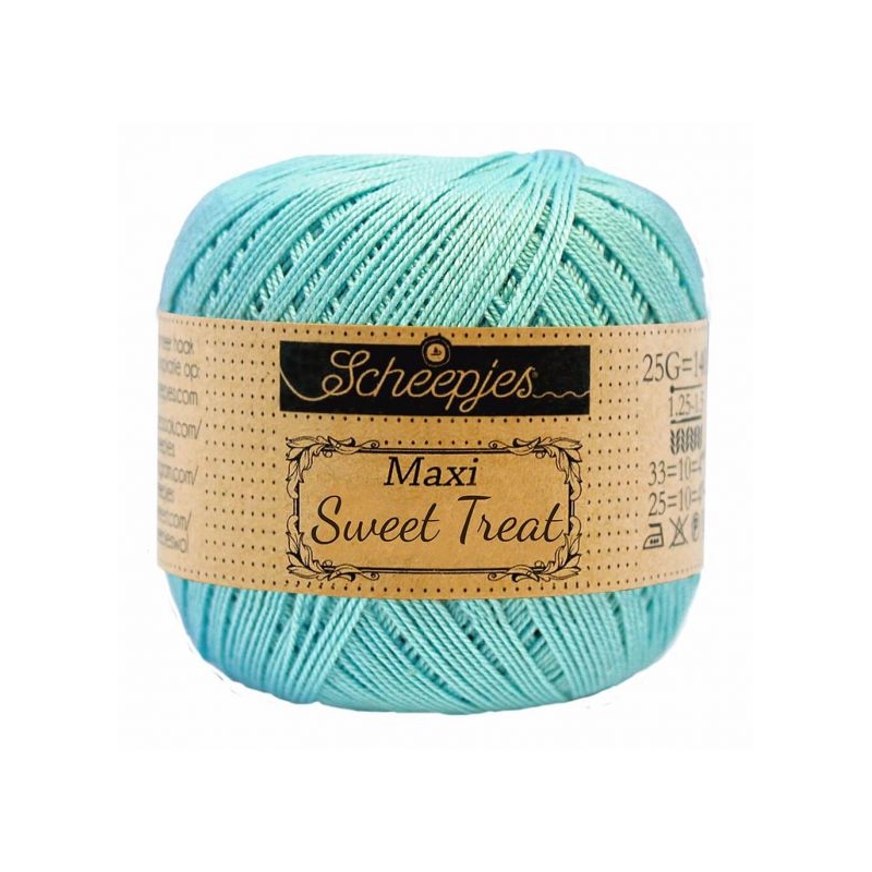 coton à crocheter maxi sweete treat bleu cyan