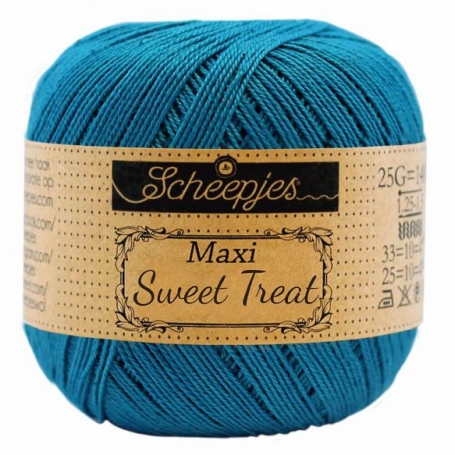 Maxi Sweet Treat coton mercerisé à crocheter coloris bleu pétrole