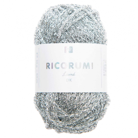 pelote fil brillant argenté pour amigurumi