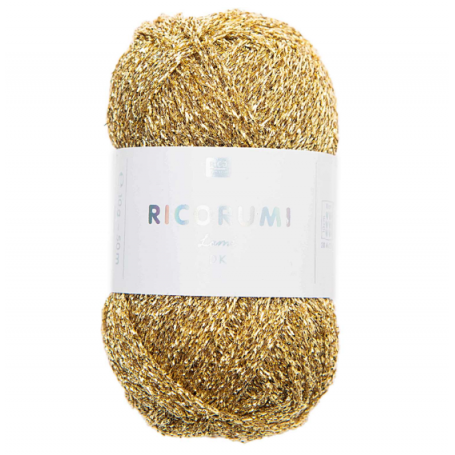 Coton à crocheter Ricorumi 10 g lamé or 002