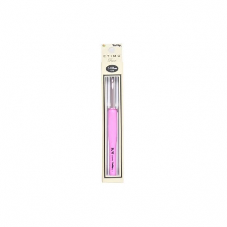 crochet ergonomique etimo rose 5 mm