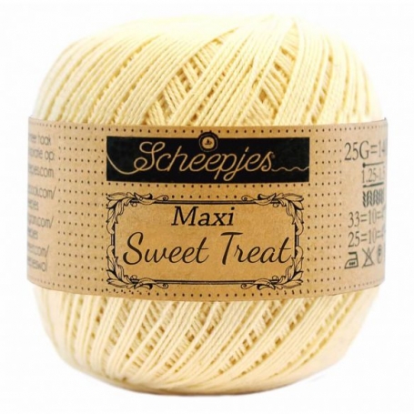 coton mercerisé maxi sweet treat jaune limonade 403