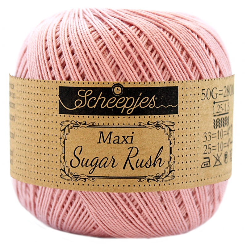 coton mercerisé maxi sweet treat rose ancienne