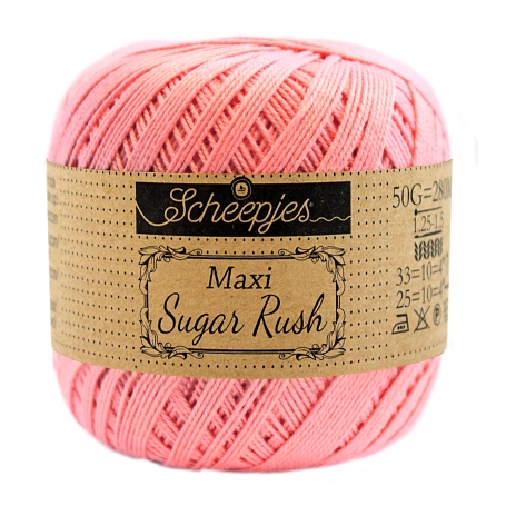 coton mercerisé maxi sweet treat rose doux