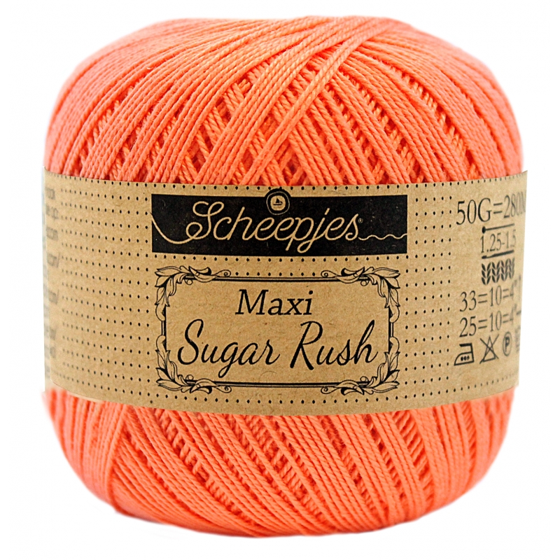coton mercerisé maxi sweet treat corail
