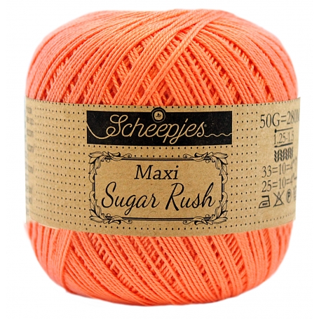 coton mercerisé maxi sweet treat corail