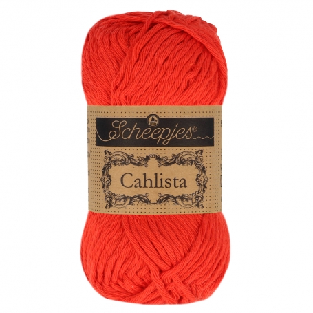 Coton à crocheter Cahlista Scheepjes rouge coquelicot 390