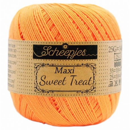 coton à crocheter scheepjes maxi sweet treat orange douce