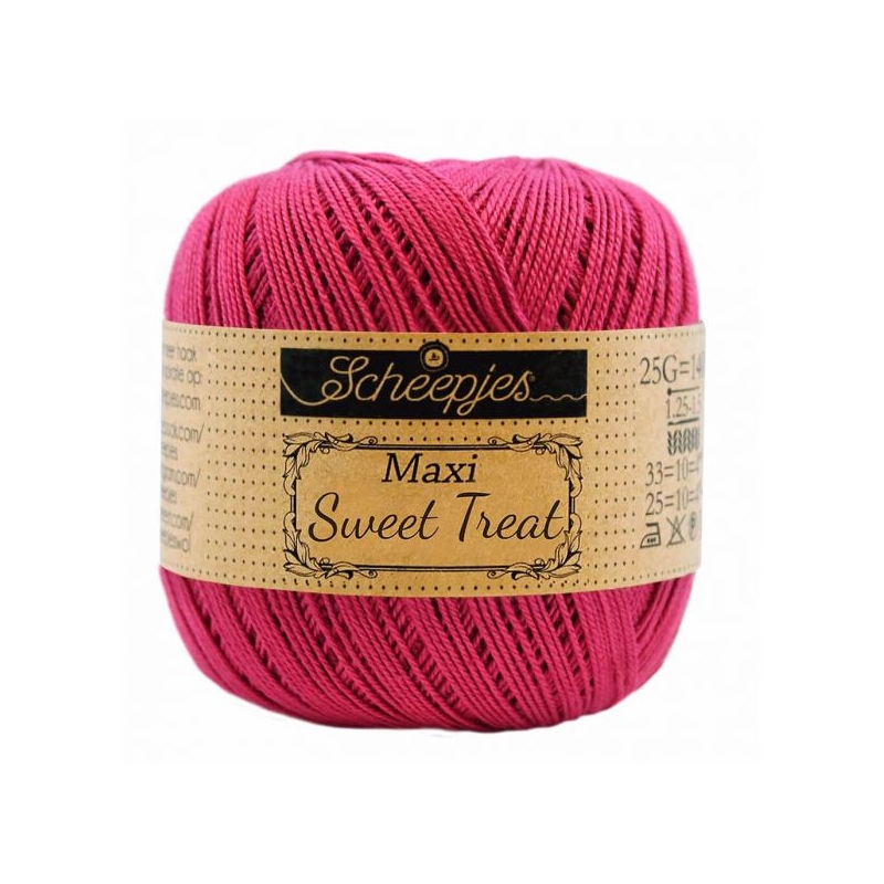 coton à crocheter scheepjes maxi sweet treat rouge cerise