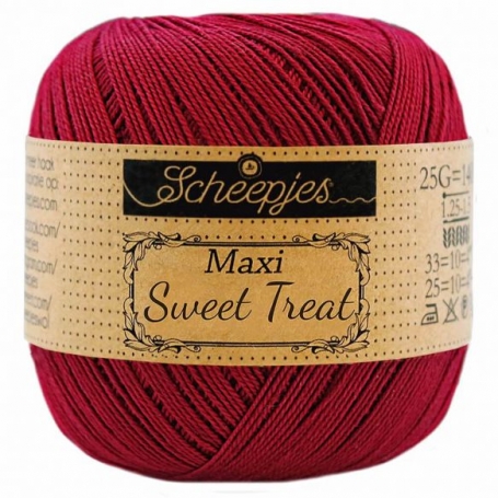 coton à crocheter scheepjes maxi sweet treat rouge rubis