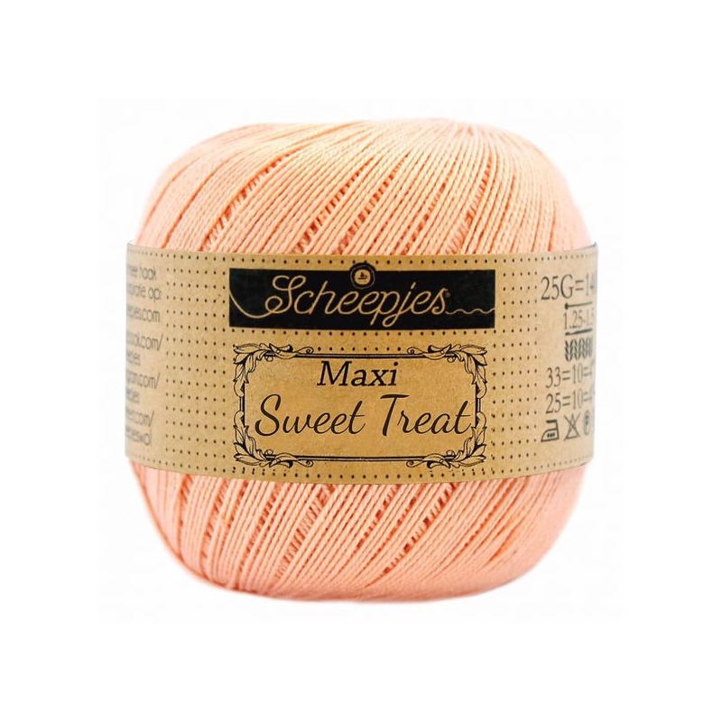 coton à crocheter scheepjes maxi sweet treat pêche