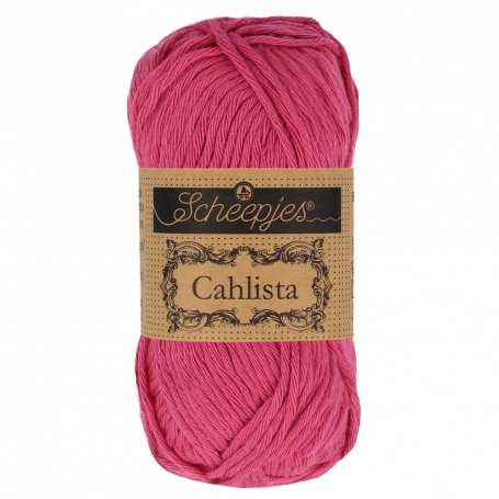 coton à crocheter rouge cerise scheepjes cahlista