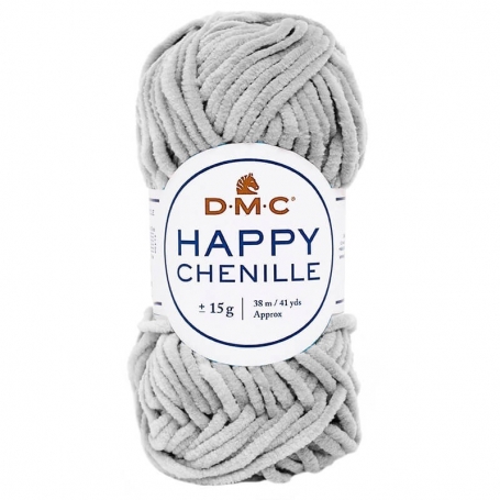 dmc happy chenille fil velours gris moyen