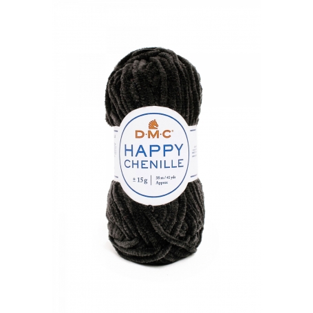 dmc happy chenille fil velours noir