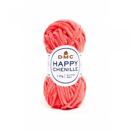 fil velours dmc happy chenille corail