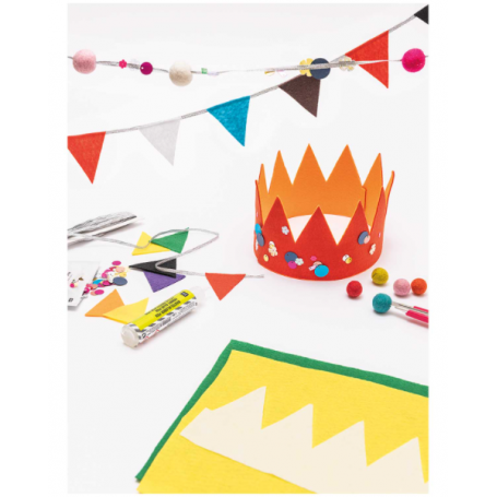 Lot 10 feuilles feutrine Rico Design coloris "basic"