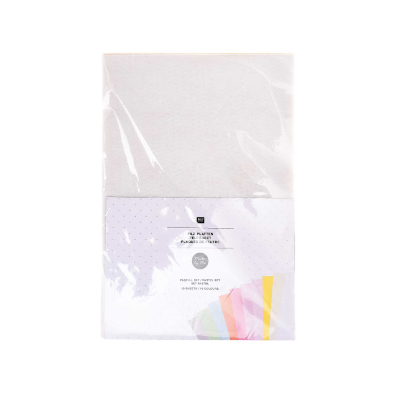 Lot 10 feuilles feutrine Rico Design coloris...
