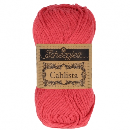 coton aran scheepjes cahlista pomme rouge