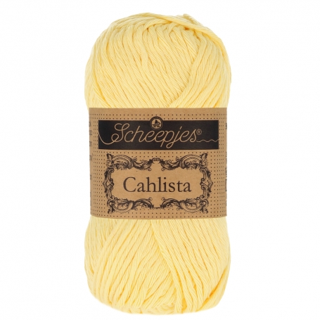 coton aran scheepjes cahlista jaune clair