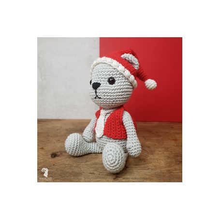 Kit crochet HardiCraft - ours de Noël assis