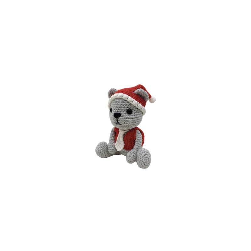 Kit crochet HardiCraft - ours de Noël assis