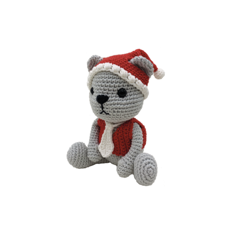 Kit crochet HardiCraft - ours de Noël assis