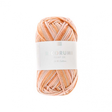 Coton à crocheter Ricorumi print saumon mix