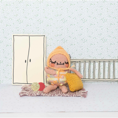 Coton à crocheter Ricorumi print vert mix