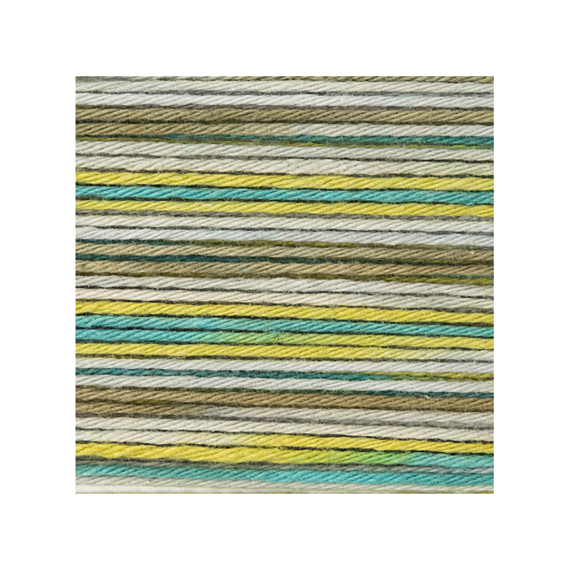 Coton à crocheter Ricorumi print vert mix