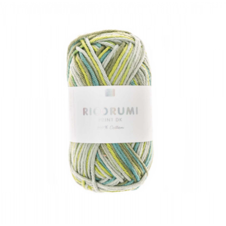 Coton à crocheter Ricorumi print vert mix