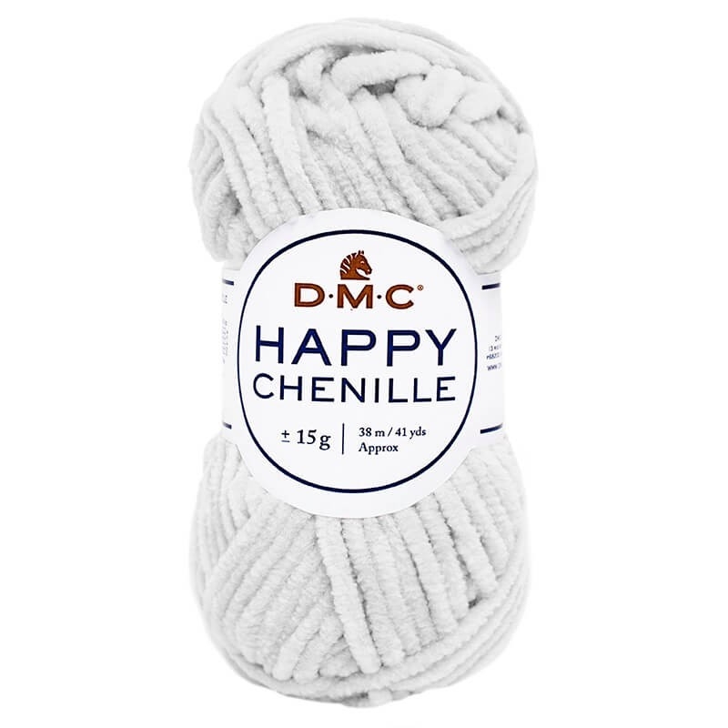fil chenille velours gris clair happy chenille