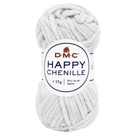 fil chenille velours gris clair happy chenille