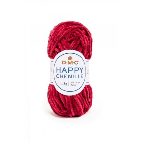 fil chenille velours bordeaux happy chenille