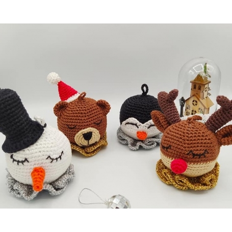 Patron amigurumi en pdf "Pingouin" - Les boules de Noël