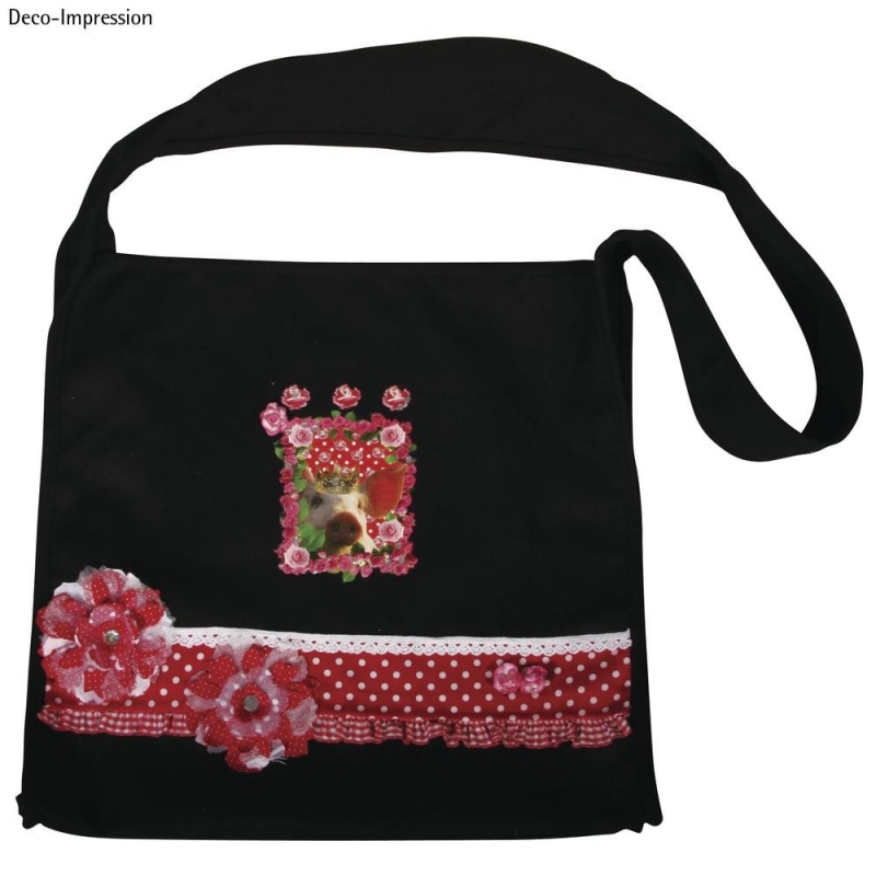 Motif de transfert à chaud "piggie queen"