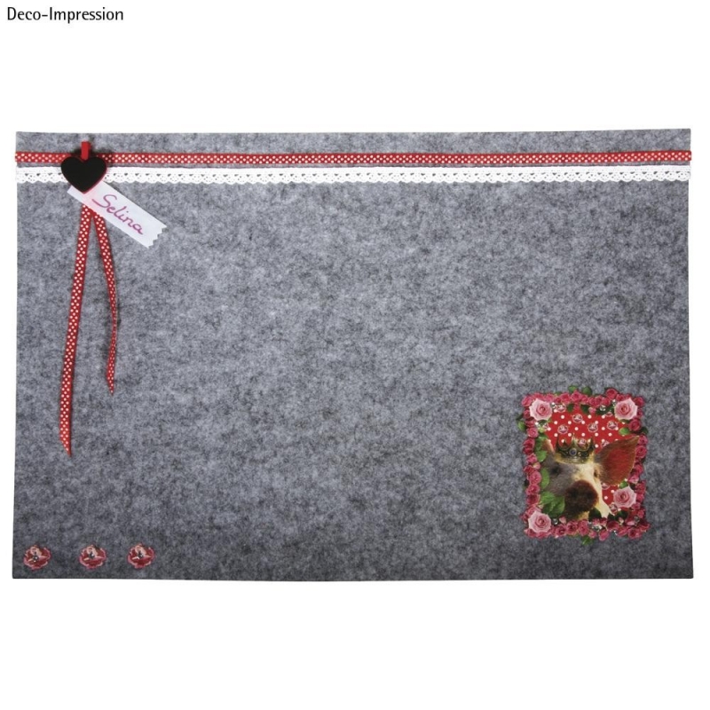 Motif de transfert à chaud "piggie queen"