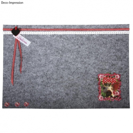 Motif de transfert à chaud "piggie queen"