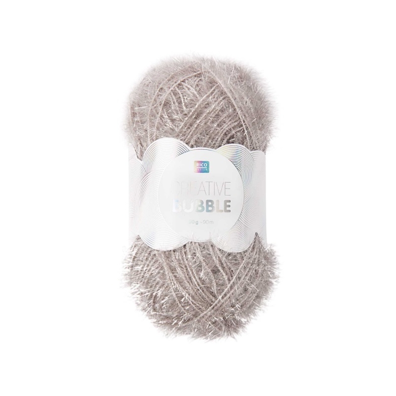 fil à crocheter argenté pour éponge et tawashi