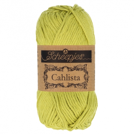 coton aran scheepjes cahlista vert citron