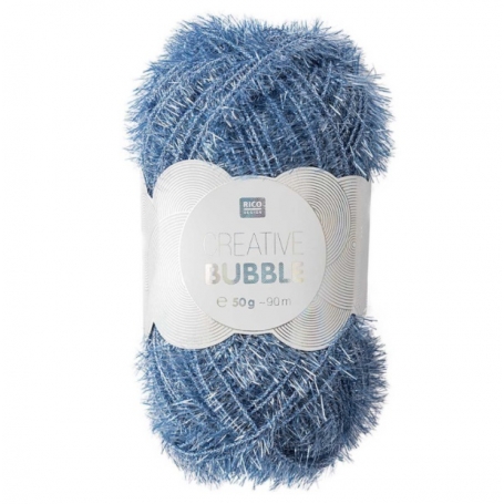 fil bleu foncé pour crocheter des éponges