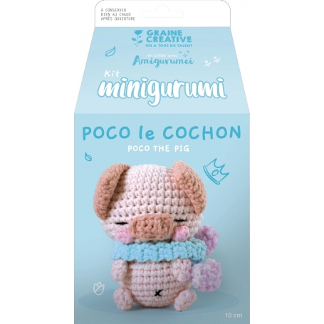 Kit amigurumi Poco le cochon - Graine Créative
