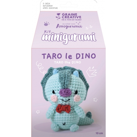 Kit amigurumi Taro le dinosaure - Graine Créative