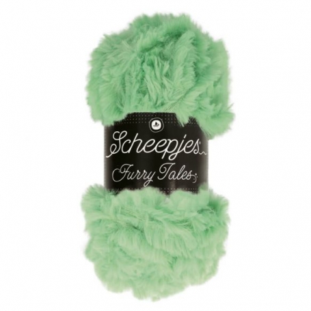 fil fausse fourrure vert clair