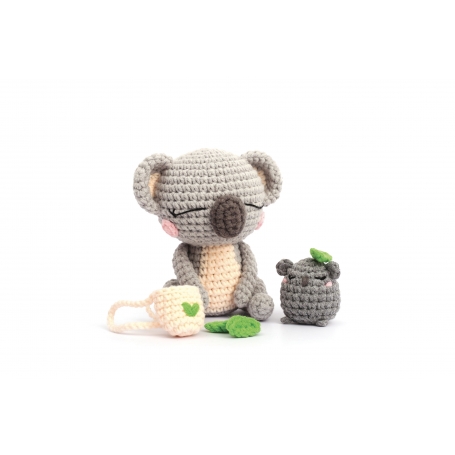 Pelote de coton amigurumi rose Graine Créative - "milkshake"