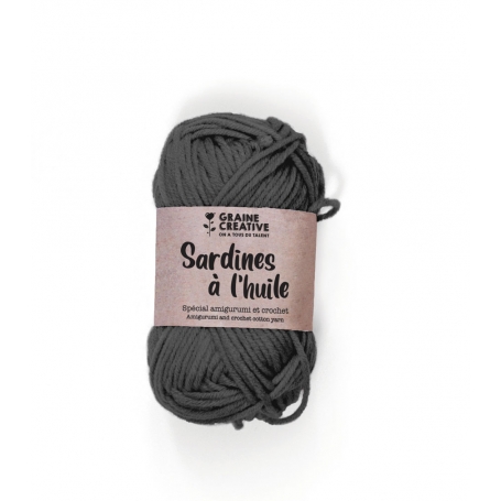 coton amigurumi graine créative gris foncé